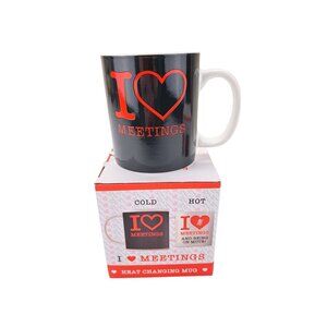 I Love Meetings Being On Mute Heat Changing Funny Mug Office Work Gag Cup Gift